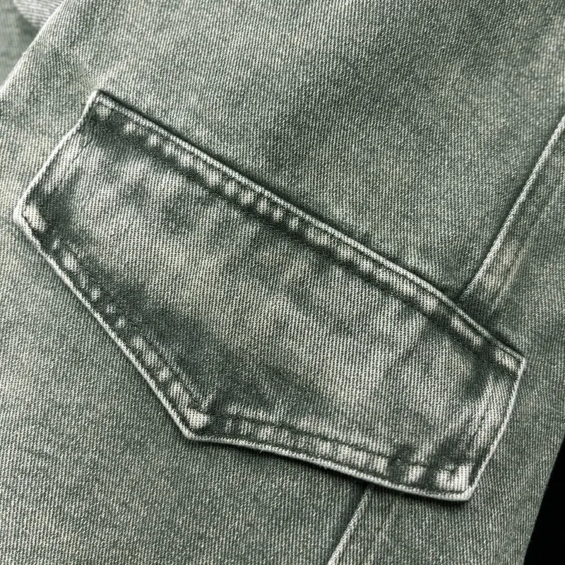 Men's Distressed Denim Jacket