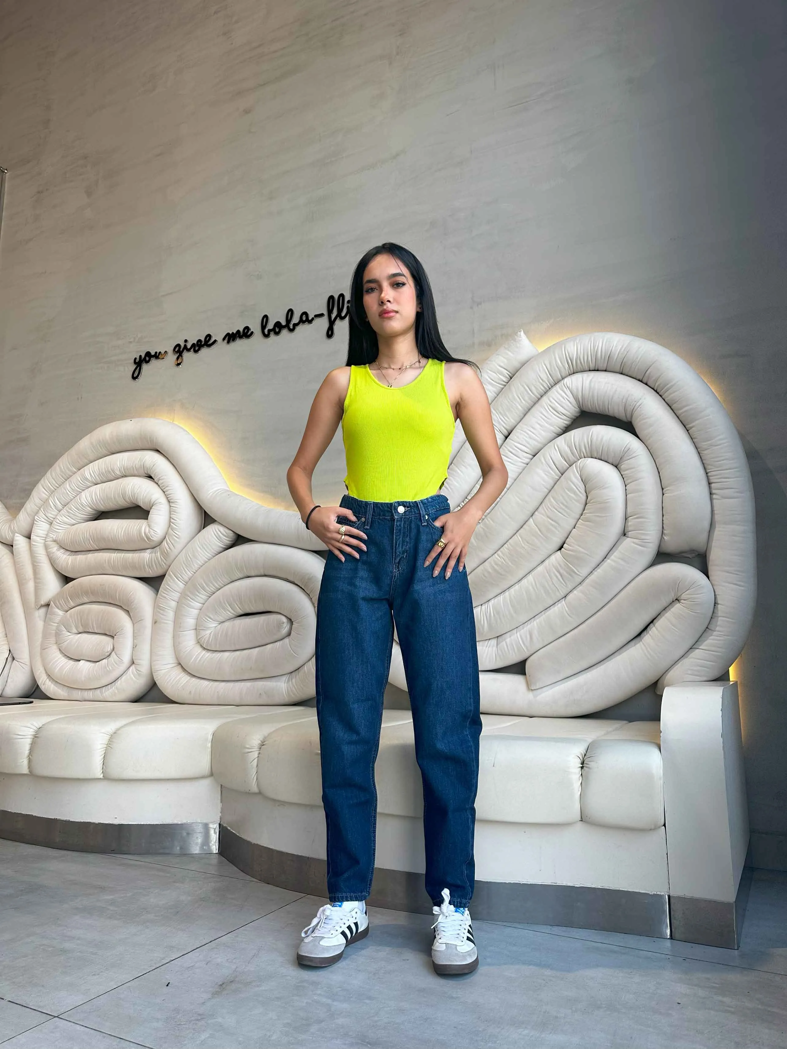 Mom Fit - Navy Blue