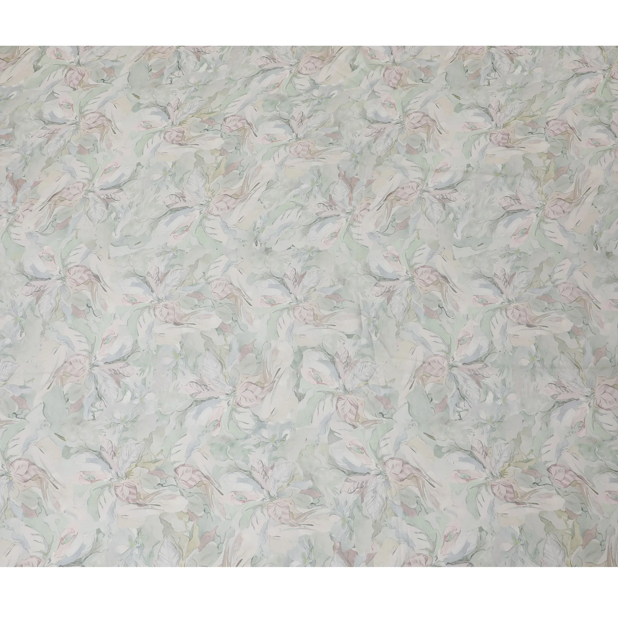 Pastel Blossom Viscose Crepe Fabric - 110cm Width, Soft Touch, Buy Online-D18098