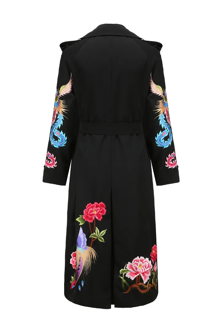 PHOENIX HERITAGE TRENCH COAT (BLACK)