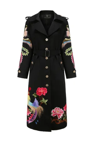 PHOENIX HERITAGE TRENCH COAT (BLACK)
