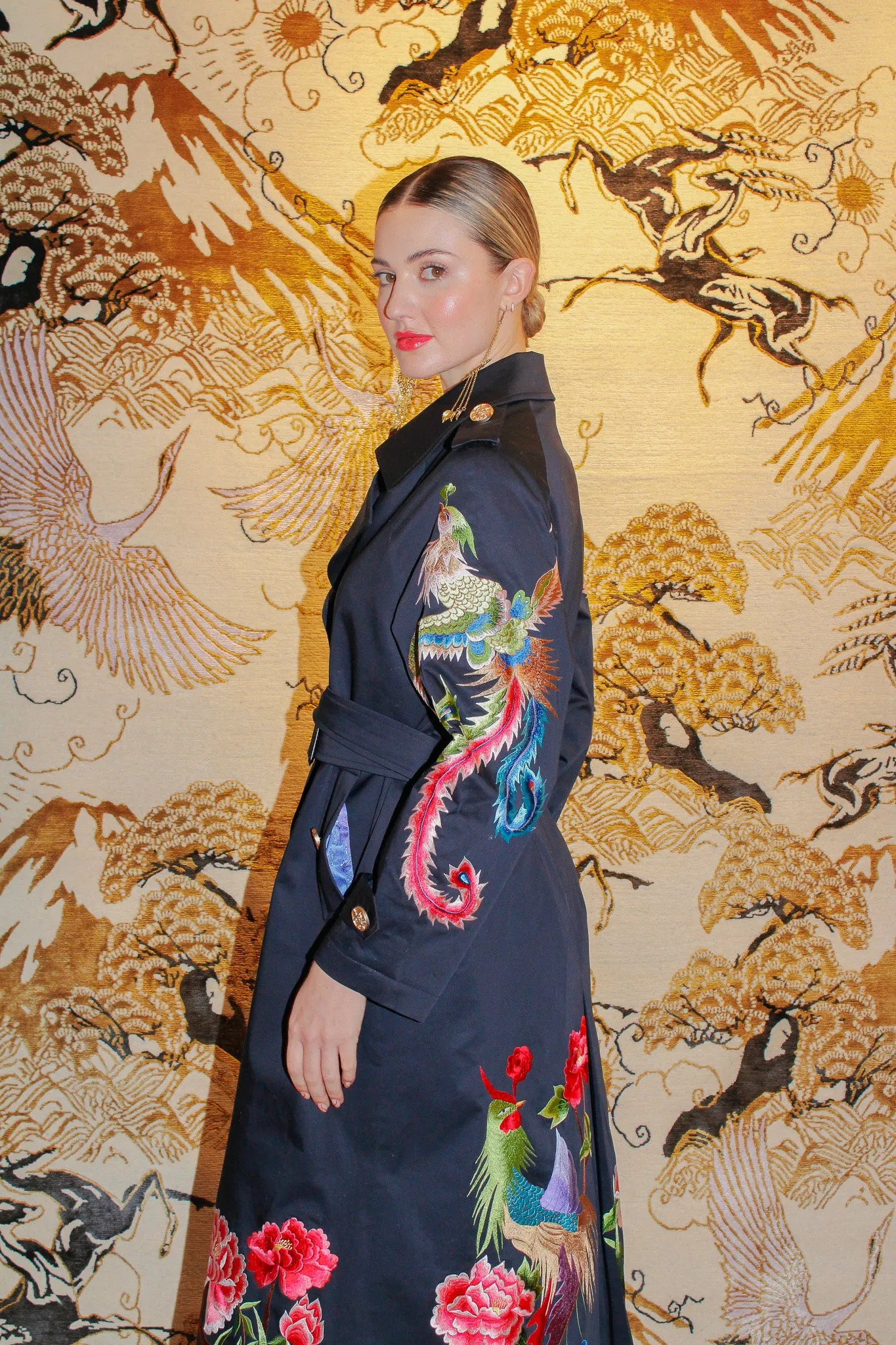 PHOENIX HERITAGE TRENCH COAT (NAVY)