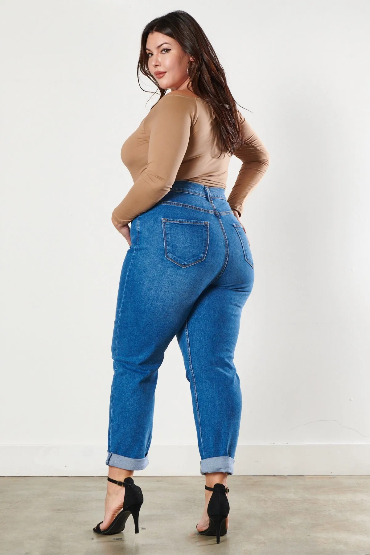 PLUS We're Back Mom Jeans