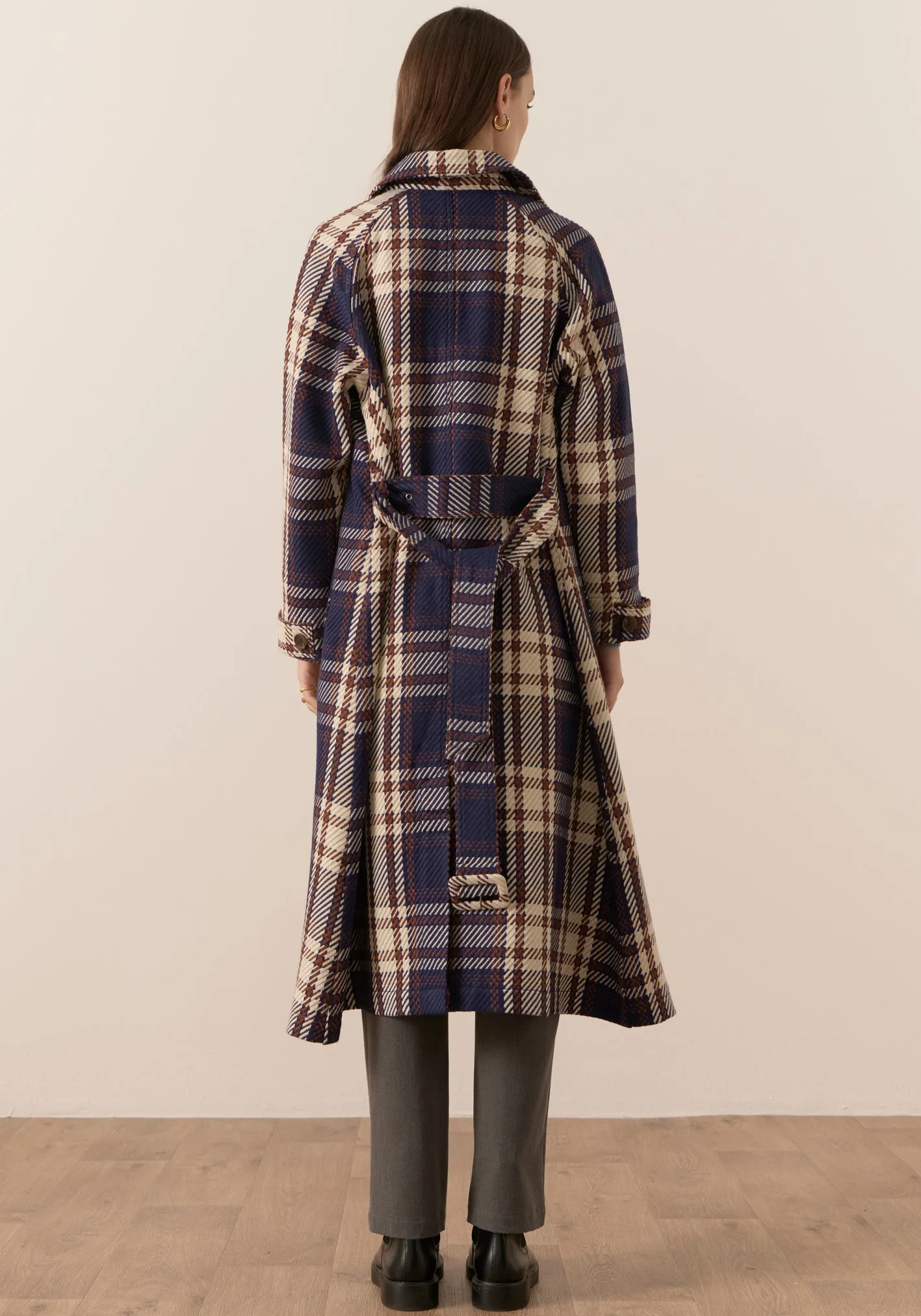 POL Clothing Sale | Holland Check Coat | Holland Check