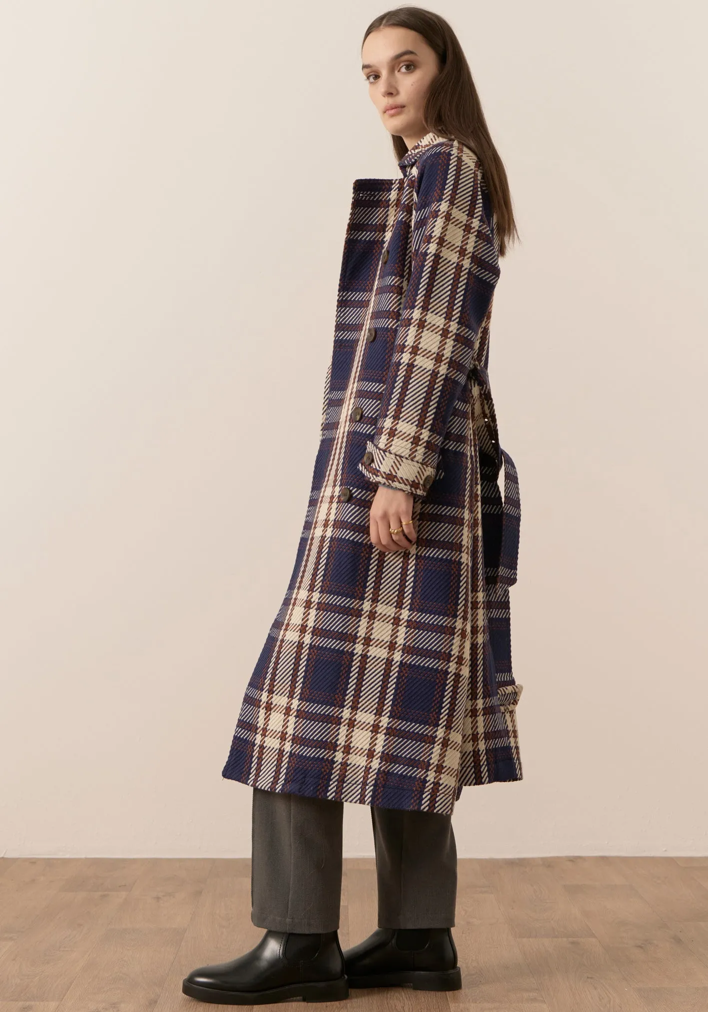 POL Clothing Sale | Holland Check Coat | Holland Check