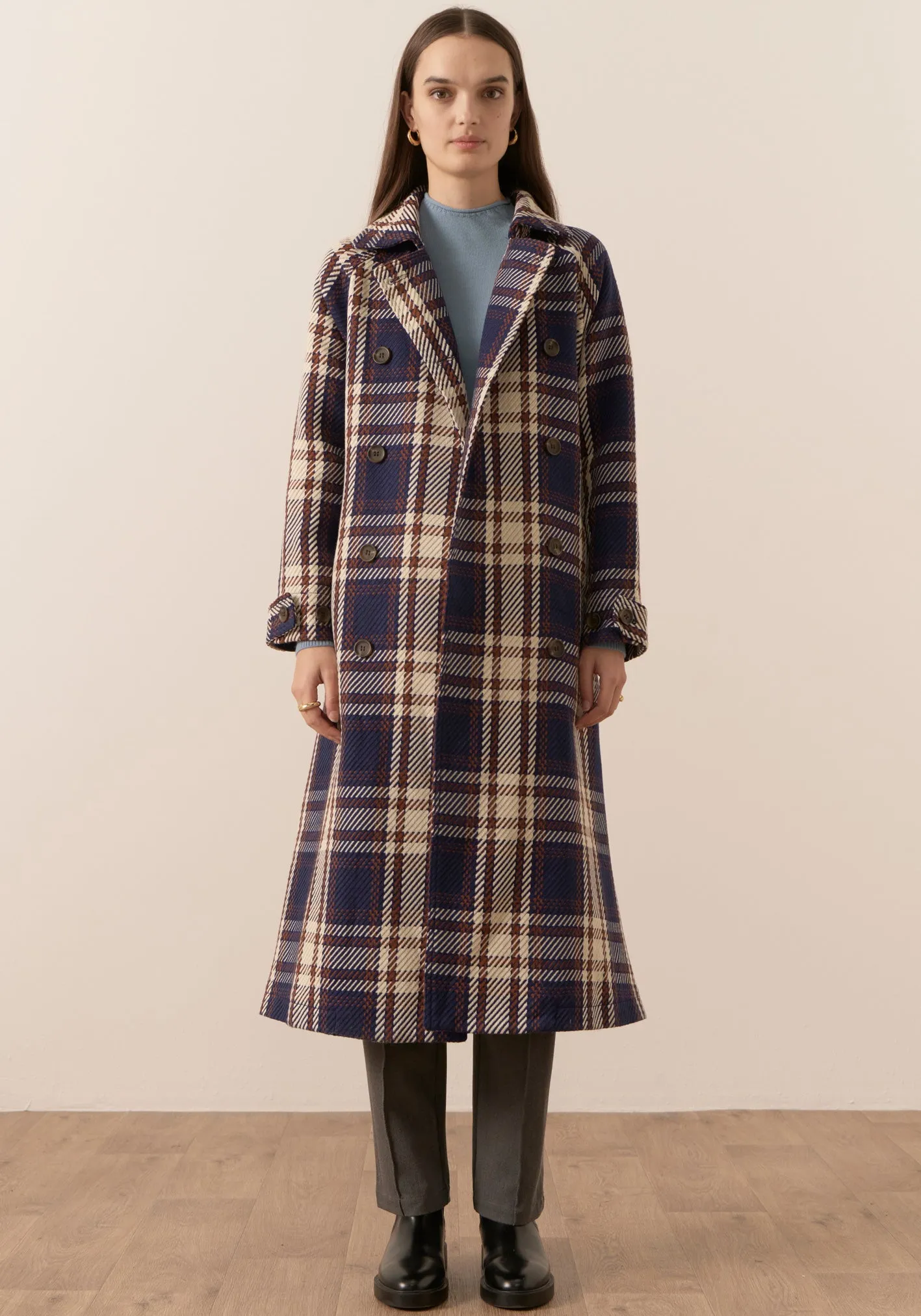 POL Clothing Sale | Holland Check Coat | Holland Check