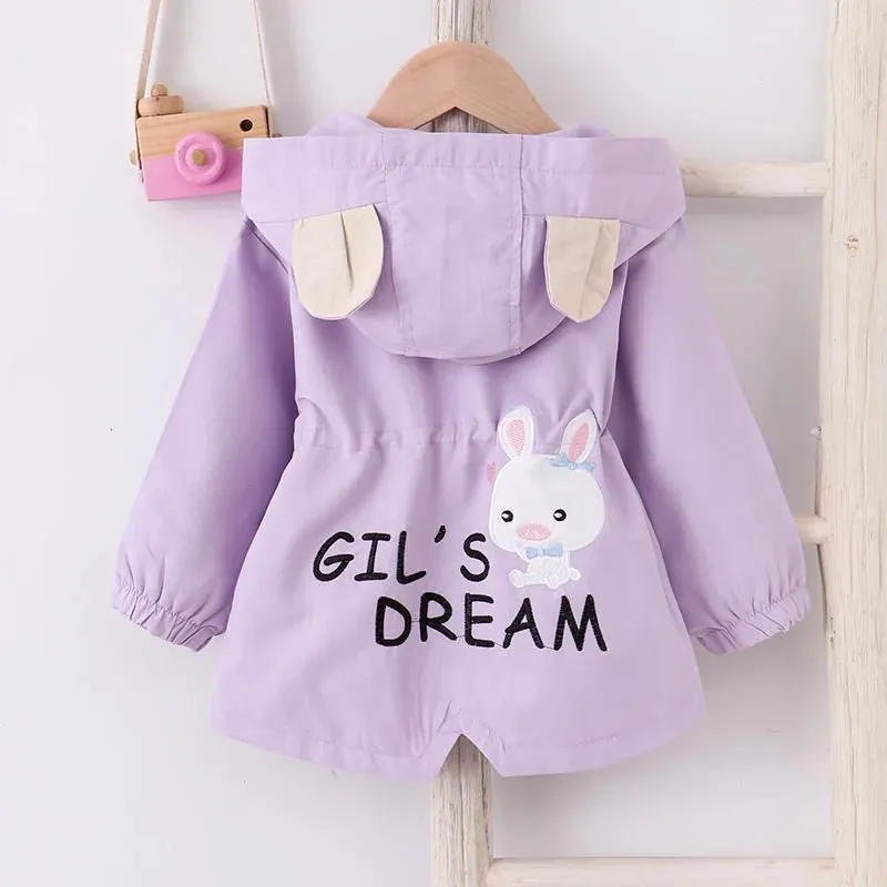 Rabbit Hooded Windbreaker Jacket