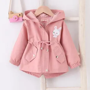 Rabbit Hooded Windbreaker Jacket