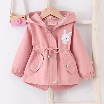 Rabbit Hooded Windbreaker Jacket