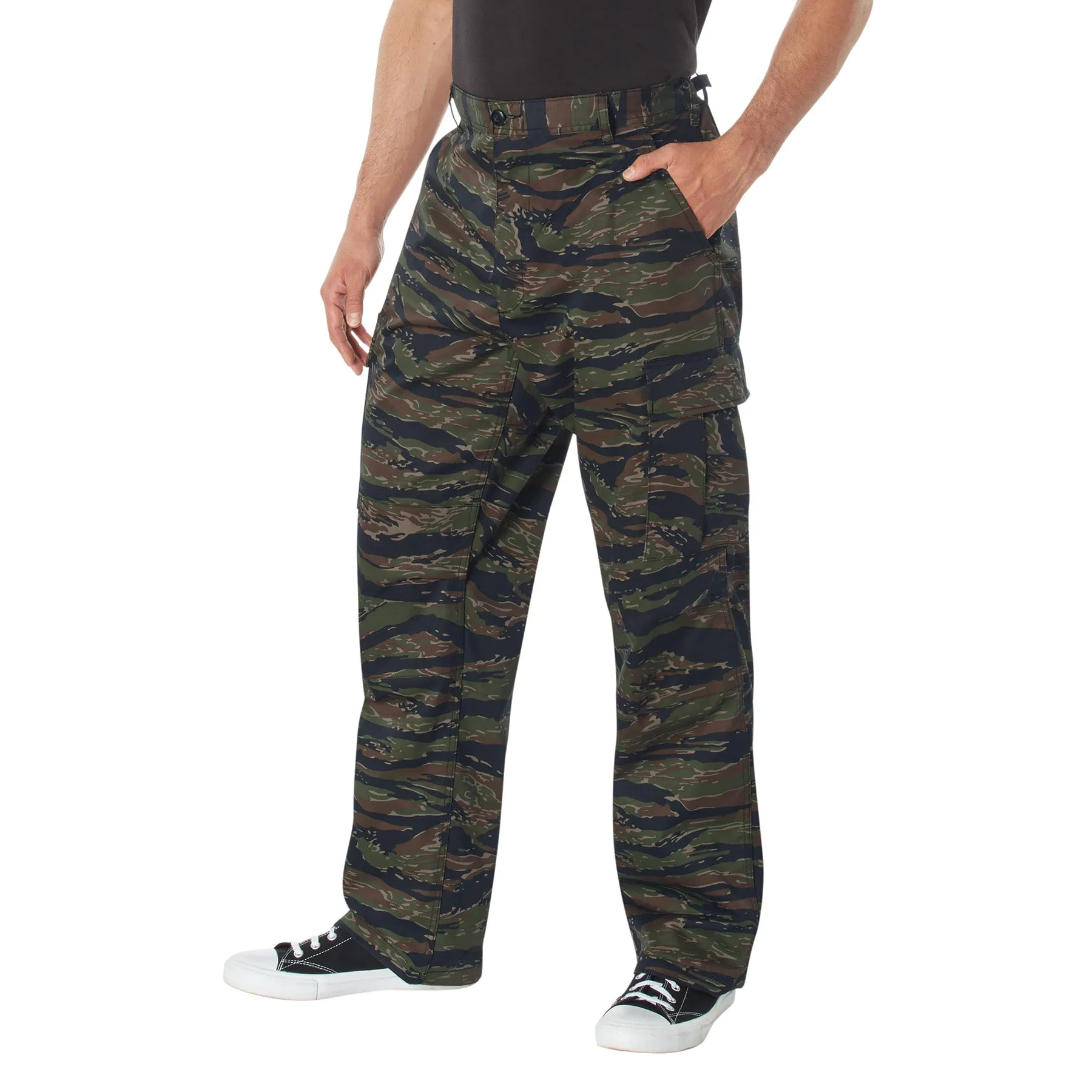 [Relaxed Fit Zipper Fly] Camo Tactical BDU Pants