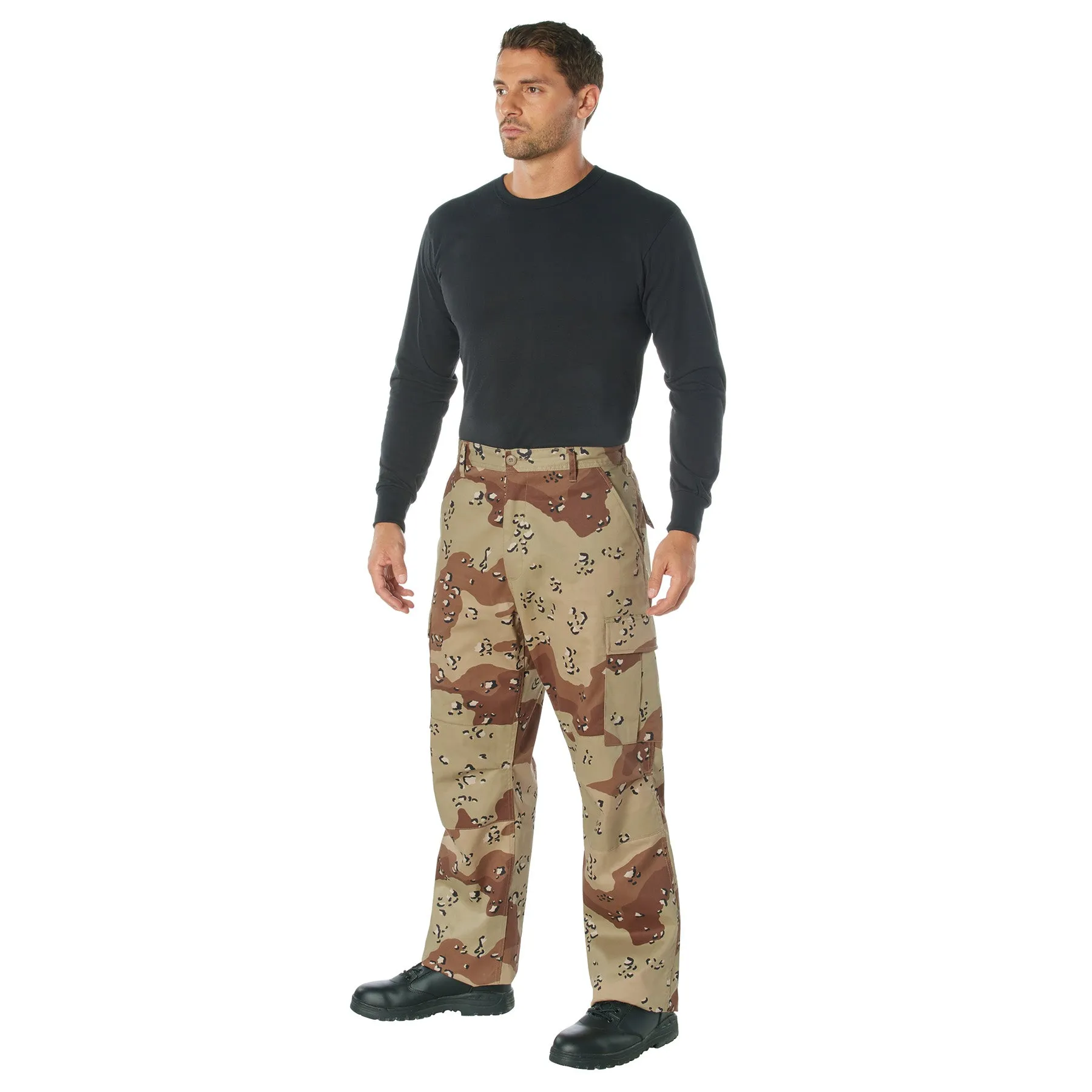 [Relaxed Fit Zipper Fly] Camo Tactical BDU Pants