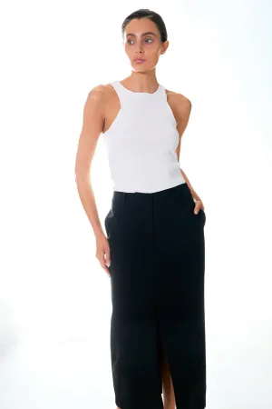 Ribbed Racer Back Slick Tank