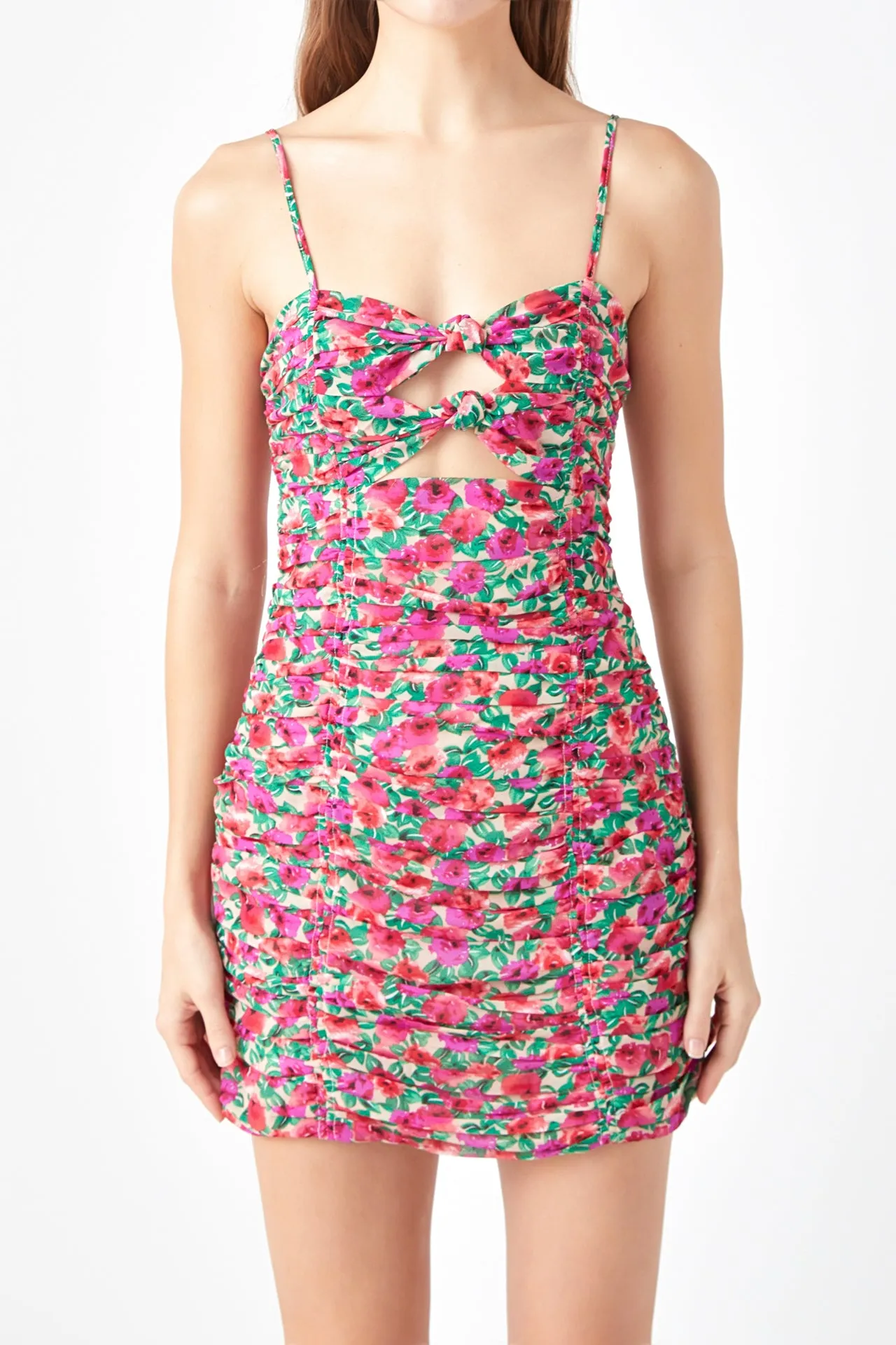 Ruched Mini Dress