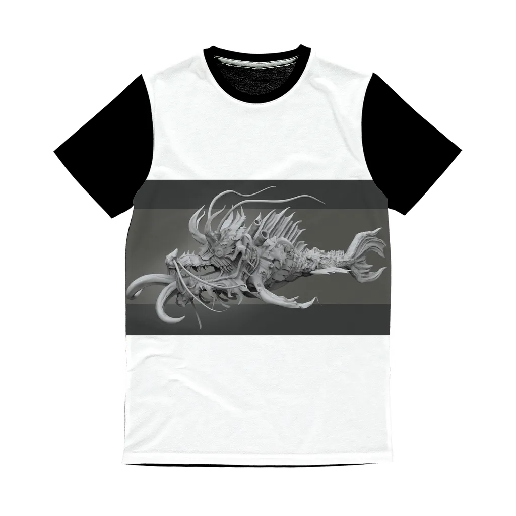 Ryuuk - The Fish Dragon God Classic Sublimation Panel T-Shirt