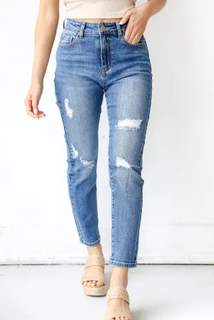 Skylar Distressed Mom Jeans