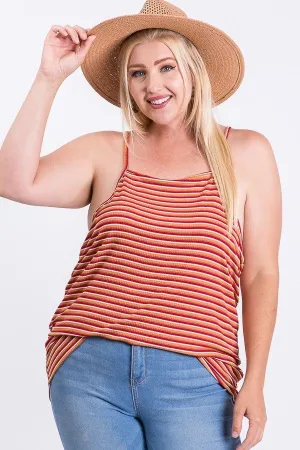 Sleeveless Ribbed Tank Top