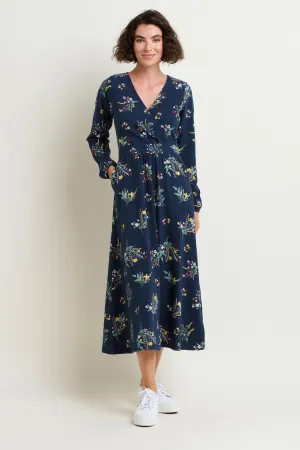 Spring Bunches Wrap Maxi Dress