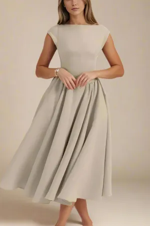 Stella Bodycon Midi Dress - Cream