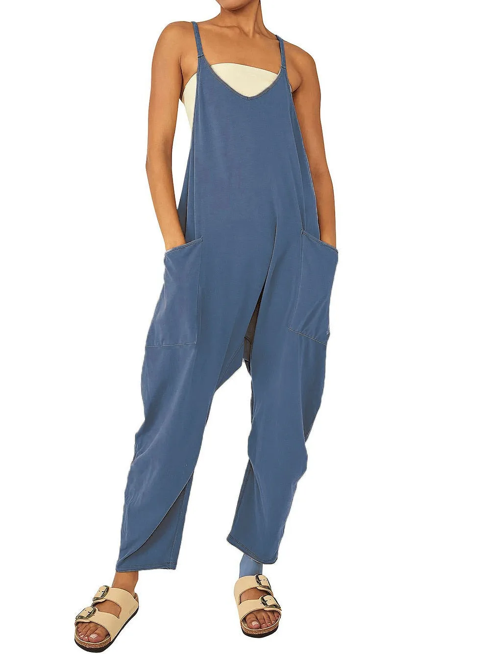 Summer Women's Casual Wide-Leg Jumpsuit