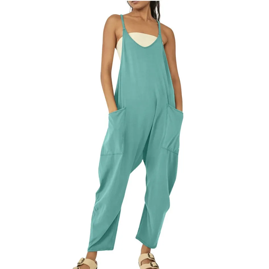 Summer Women's Casual Wide-Leg Jumpsuit