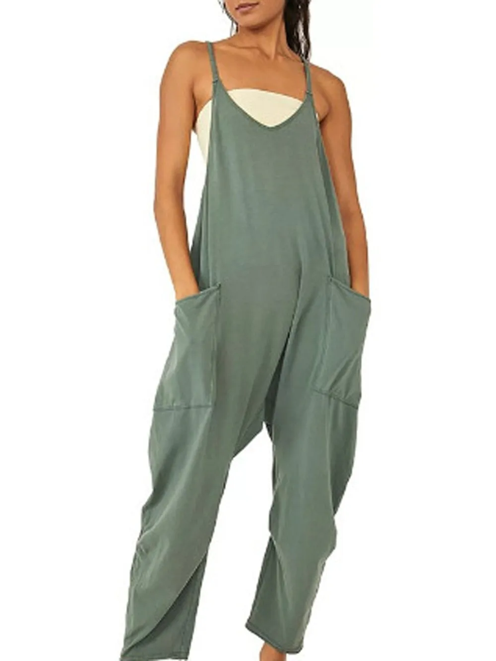 Summer Women's Casual Wide-Leg Jumpsuit