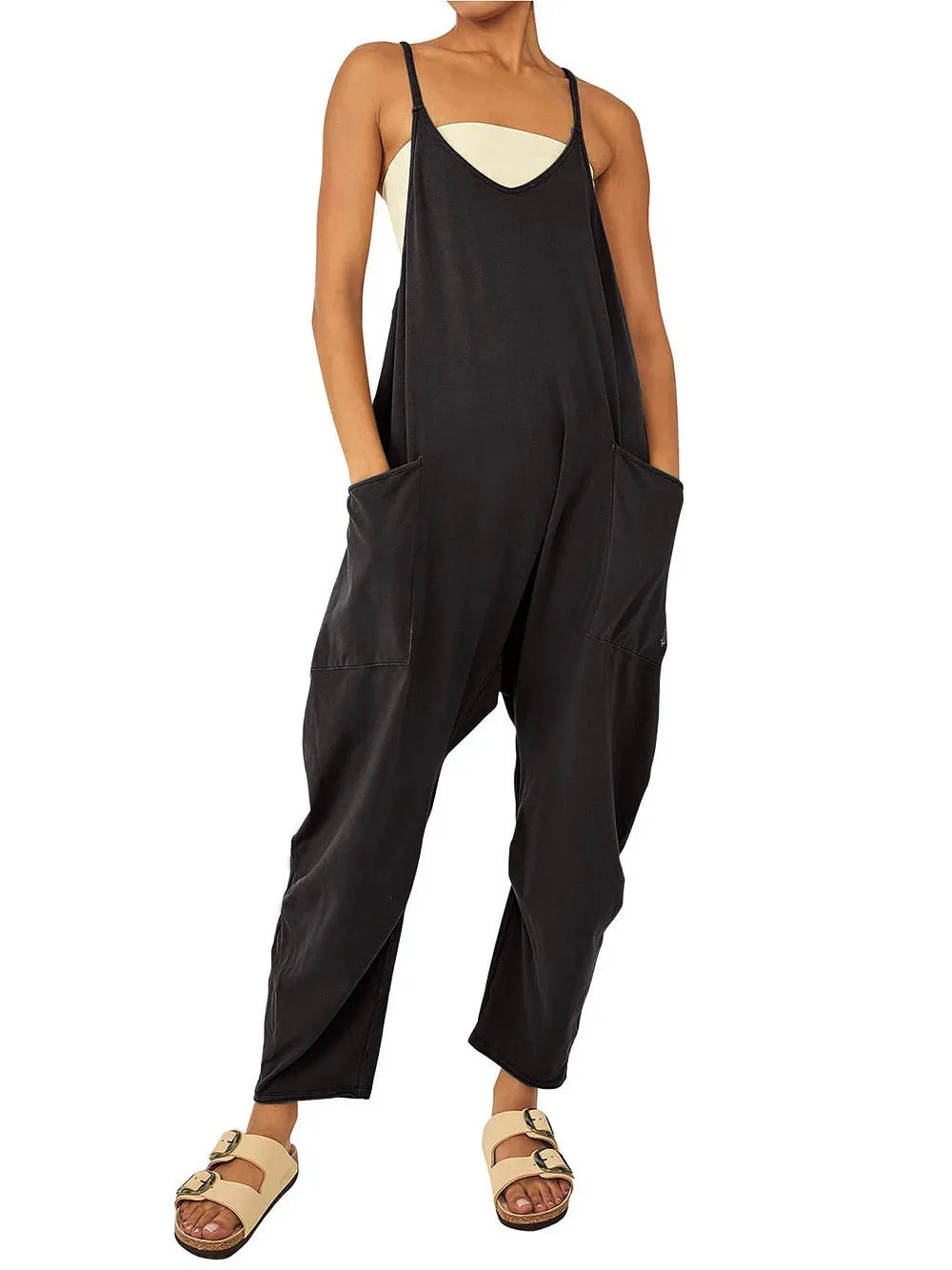 Summer Women's Casual Wide-Leg Jumpsuit
