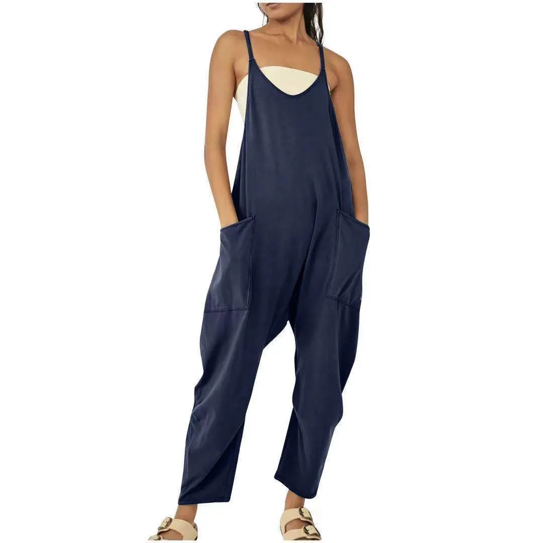 Summer Women's Casual Wide-Leg Jumpsuit
