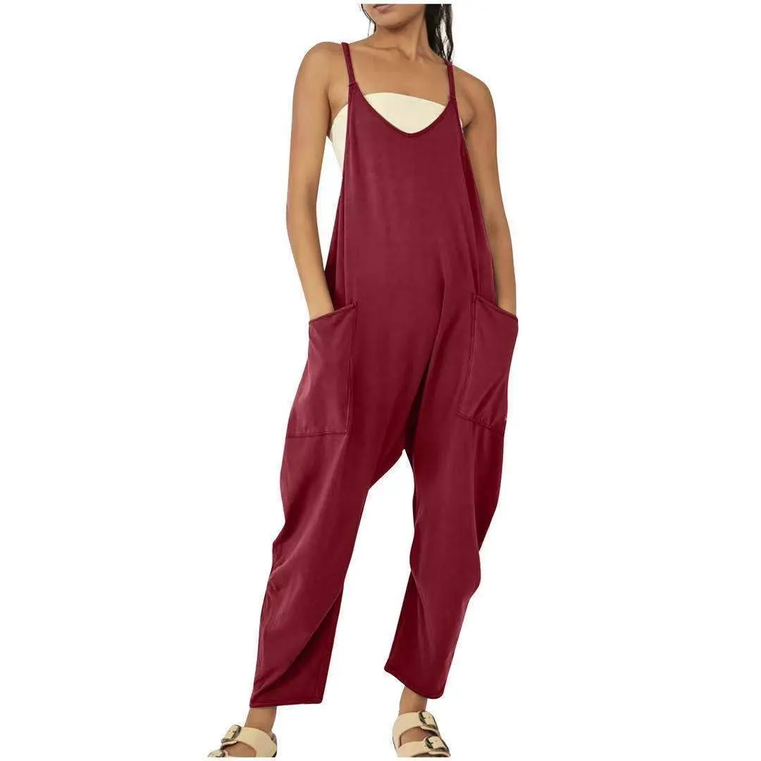 Summer Women's Casual Wide-Leg Jumpsuit