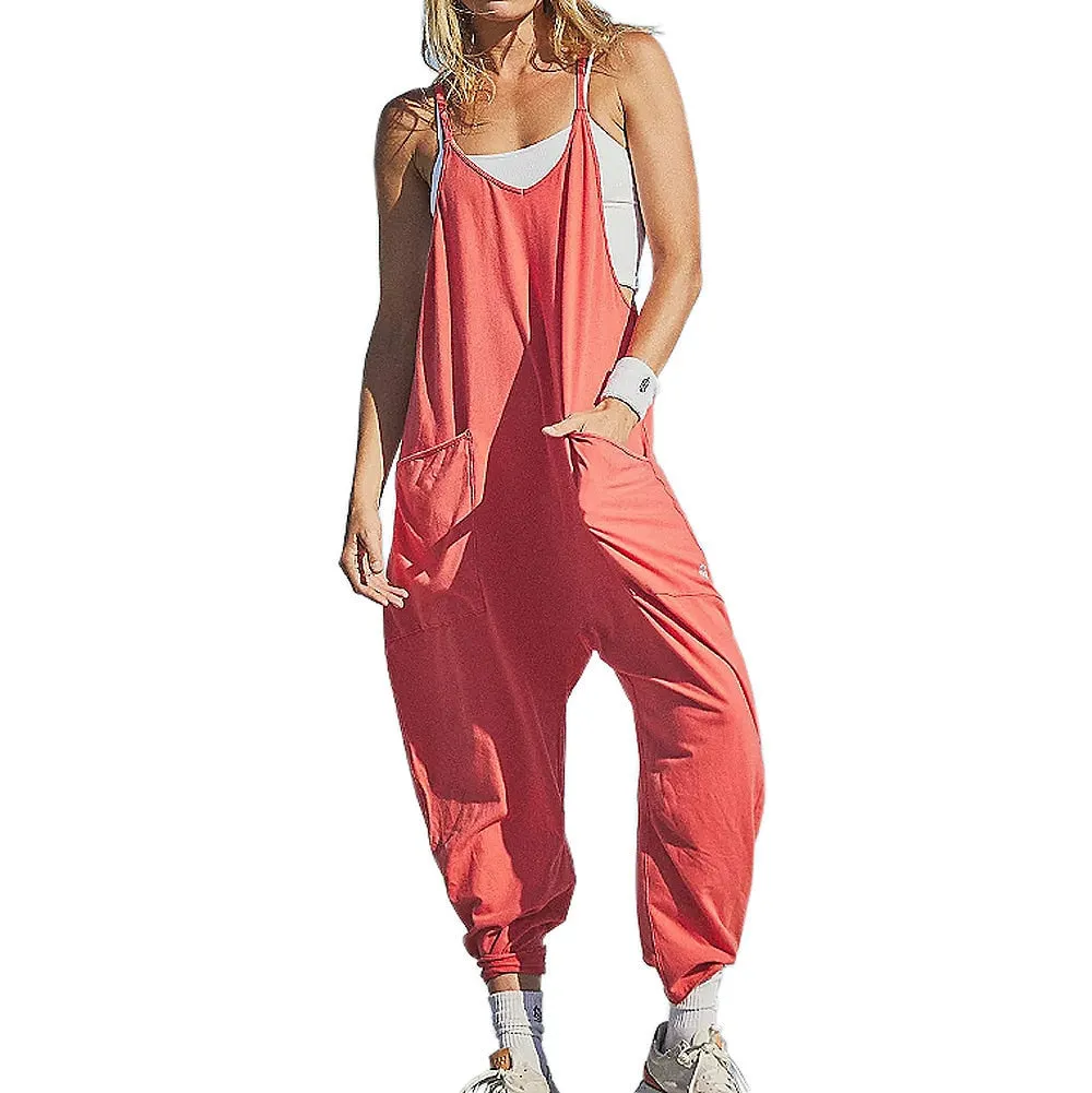 Summer Women's Casual Wide-Leg Jumpsuit