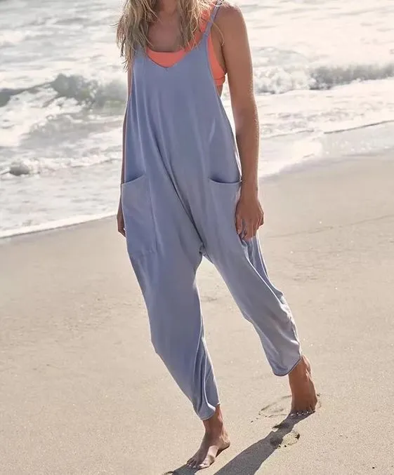 Summer Women's Casual Wide-Leg Jumpsuit