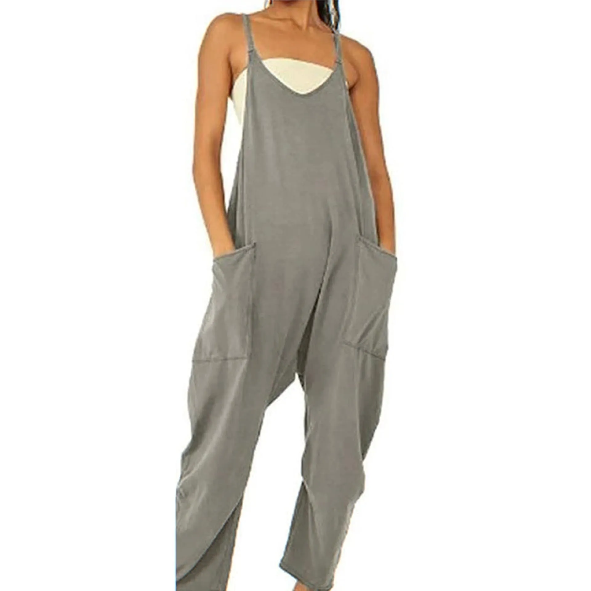 Summer Women's Casual Wide-Leg Jumpsuit
