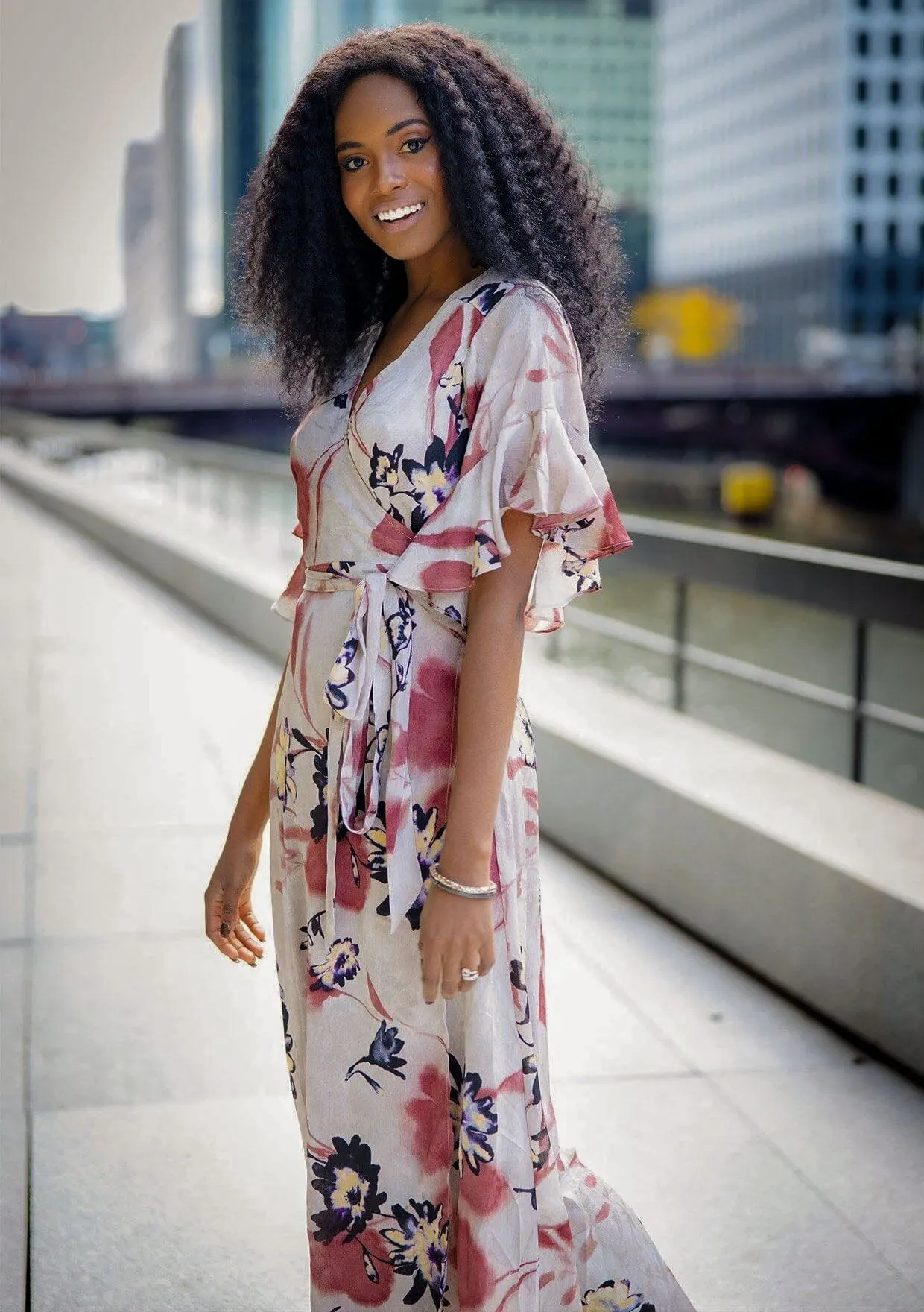 Sweet Treat Floral Wrap Dress
