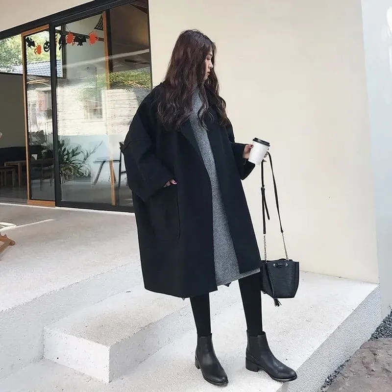Sylis | Oversizes Woolblend Trenchcoat Jacket