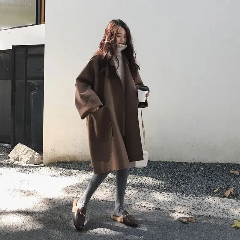 Sylis | Oversizes Woolblend Trenchcoat Jacket
