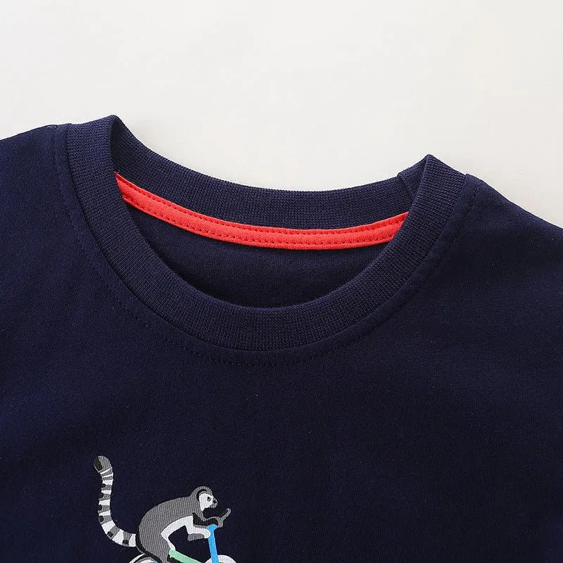 Toddler Boy's Animal Print Short-Sleeve T-shirt