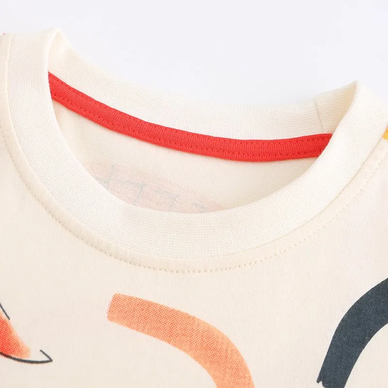 Toddler/Kid's Allover Dinosaur Print Design T-shirt