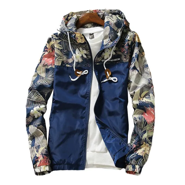 WOQN Women's Hooded Causal Windbreaker Sweater Zipper Lightweight Jackets Bomber