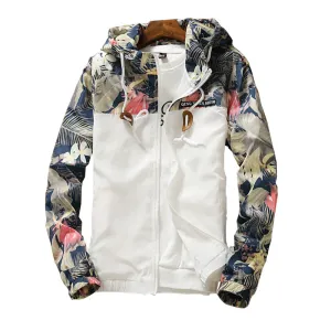 WOQN Women's Hooded Causal Windbreaker Sweater Zipper Lightweight Jackets Bomber